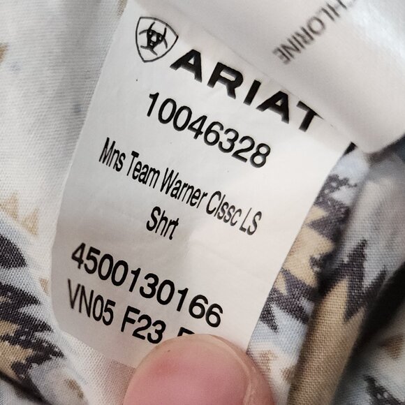 Ariat Men's Team Warner Classic Embroidered Shirt Size Medium - Picture 14 of 16